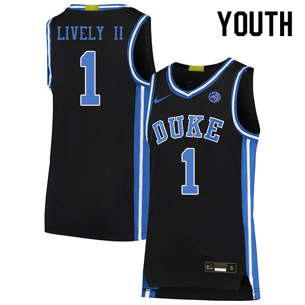 Youth #1 Dereck Lively II Duke Blue Devils 2022-23 College Stitched Basketball Jerseys Sale-Black